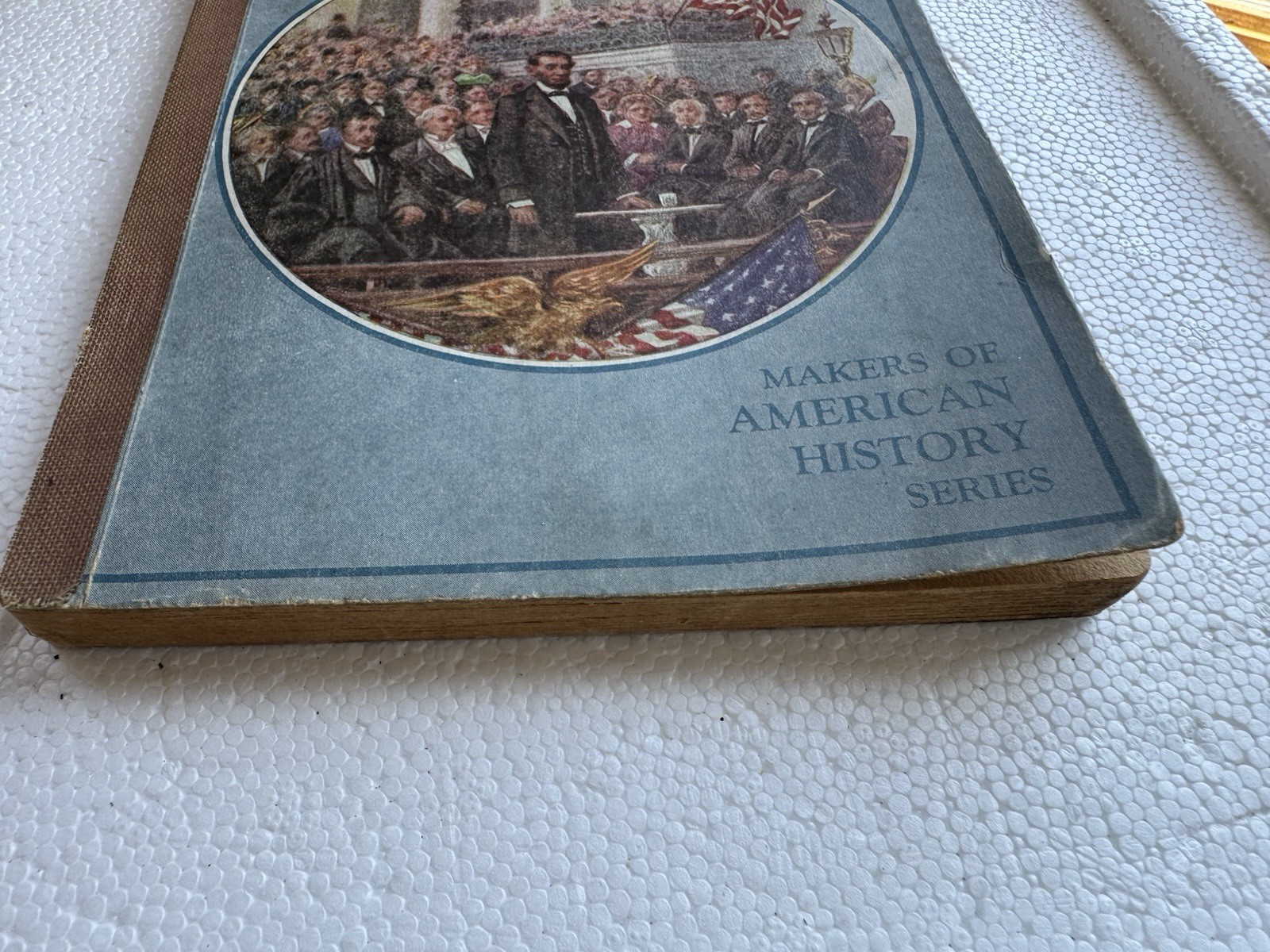 Antique 1917 Abraham Lincoln Child Book Illust Civil War America History Series