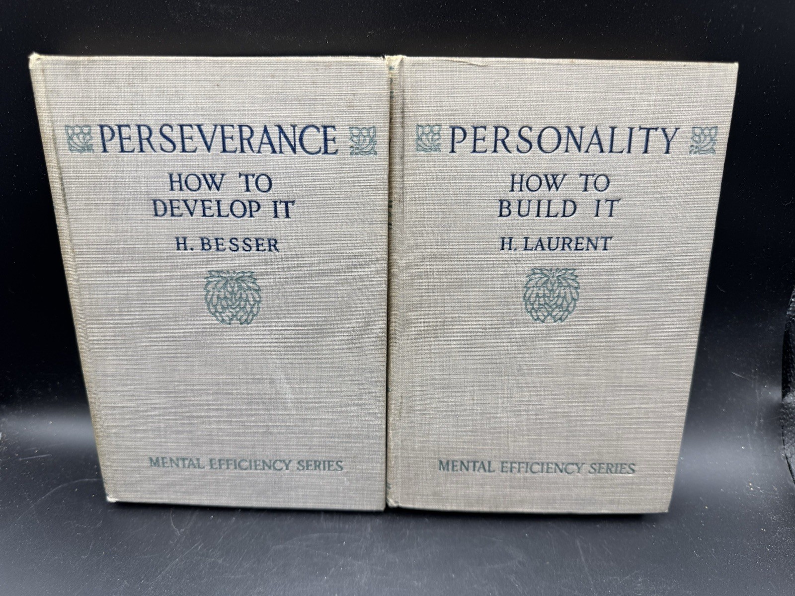 2 Vintage 1915 Funk Wagnalls Mental Efficiency Books Perseverance Personality