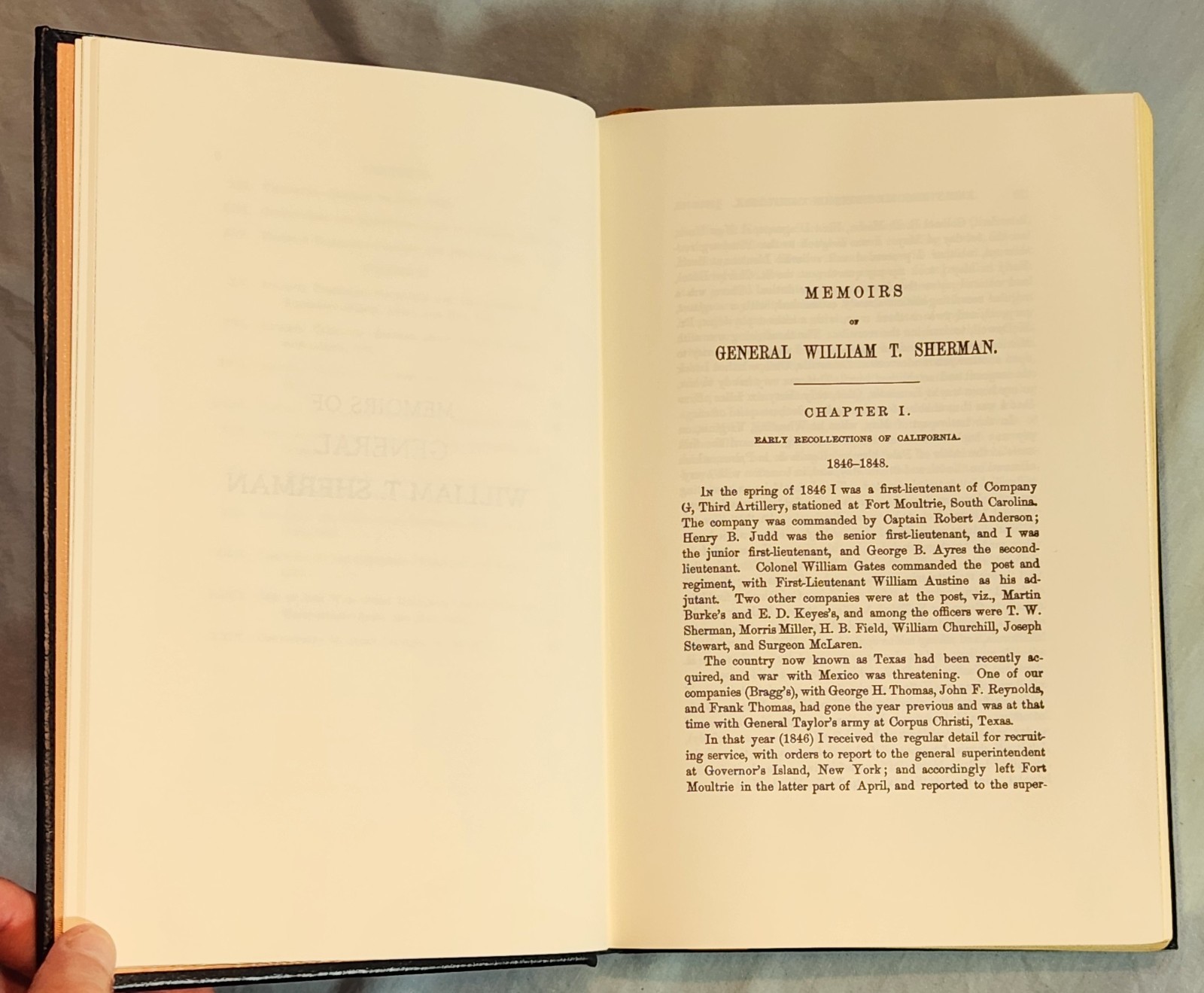 Easton Press Civil War Library: Memoirs of General William T. Sherman. Leather.