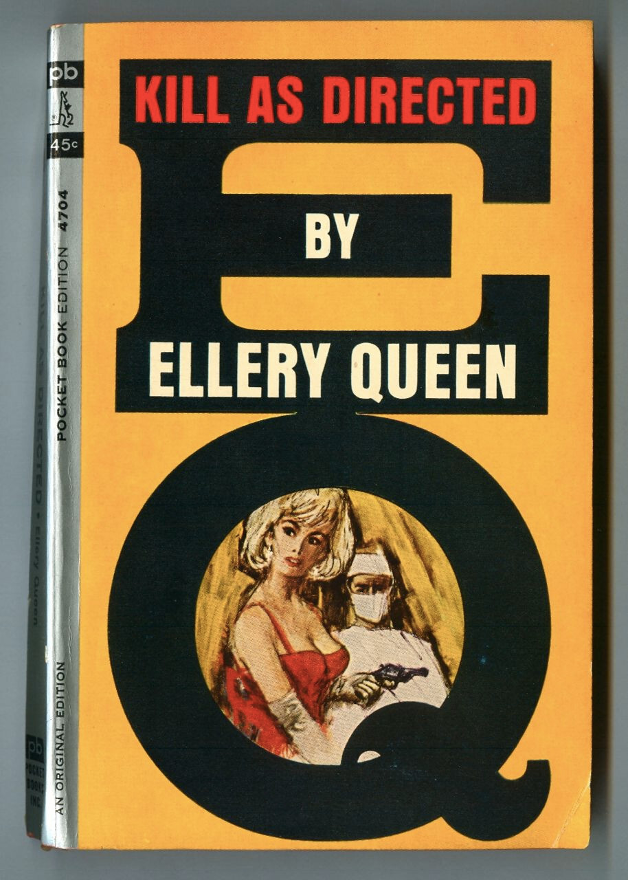 KILL as DIRECTED by ELLERY QUEEN! Vintage 1963 FIRST EDITION! Pocket Books 4704