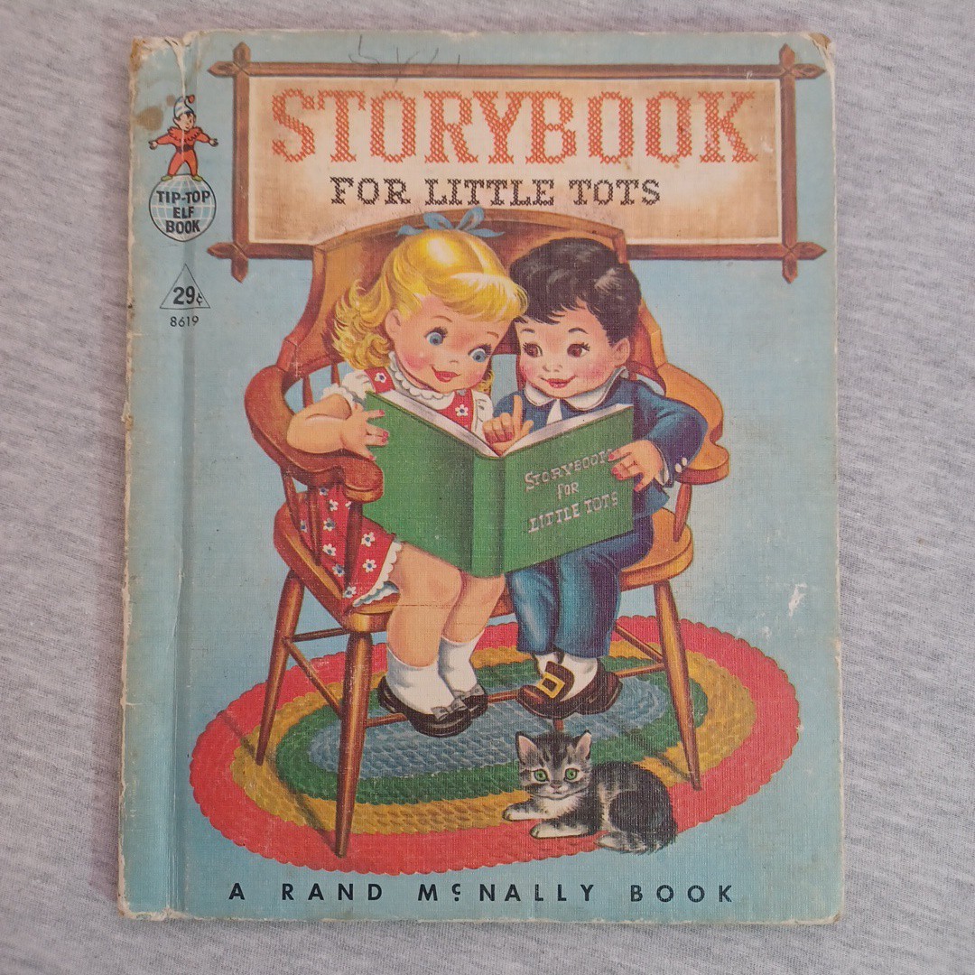 Vtg Storybook For Little Tots, A Rand McNally Book,1956 HC Tip Top Elf Book