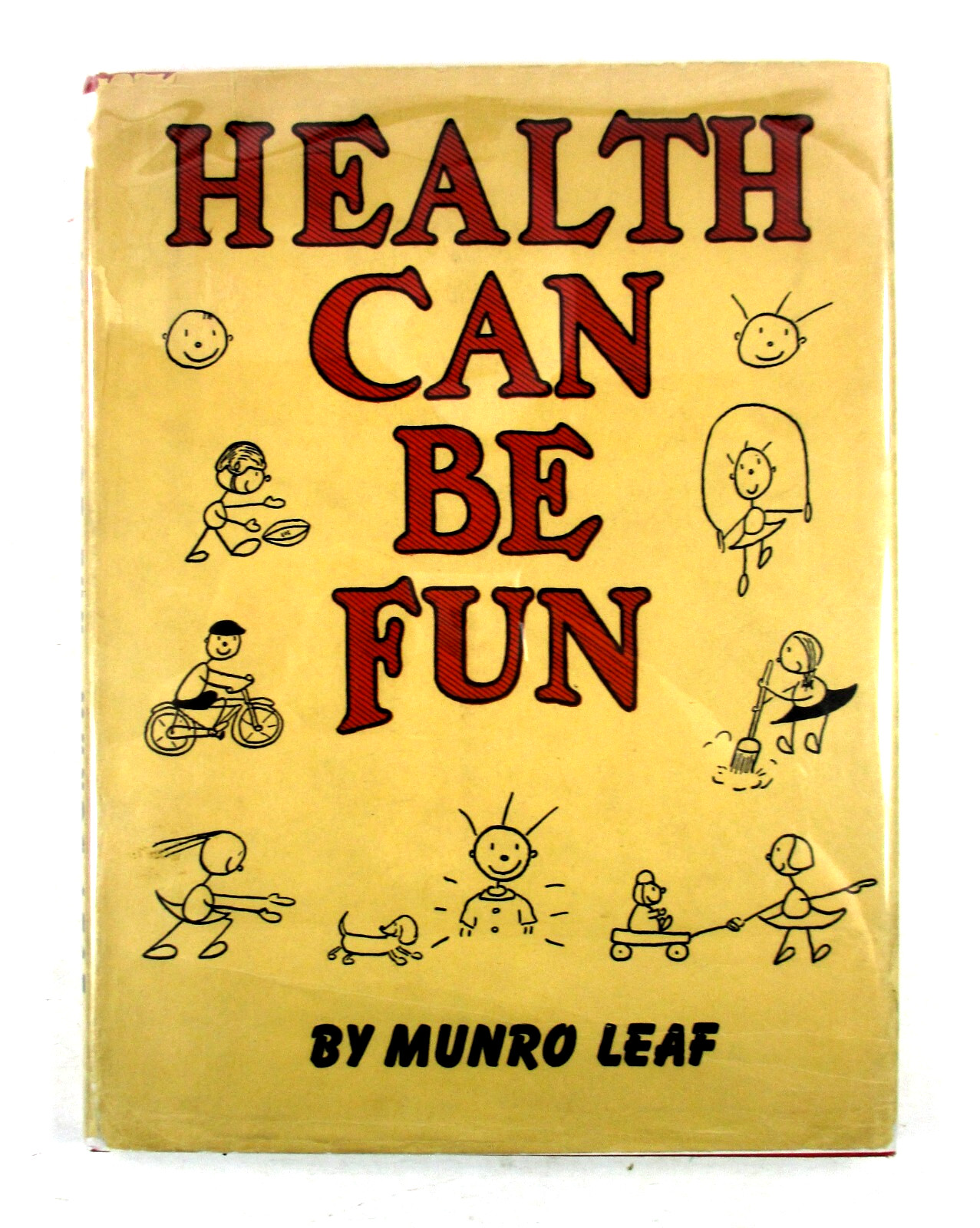 1st/1st ED „Health Can Be Fun“ Munro Leaf 1943 HC DJ Frederick A. Stokes Company