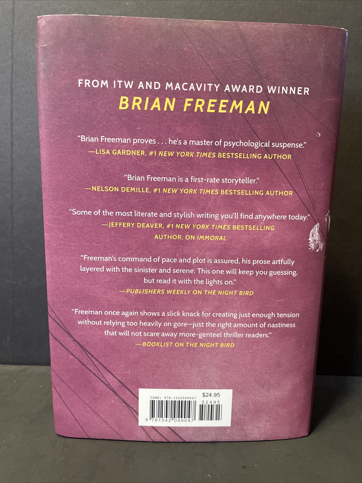 Brian Freeman THE VOICE INSIDE 1st printing hardcover SIGNED Frost Easton #2 New