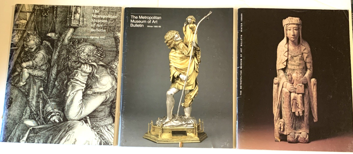 Metropolitan Museum of Art Bulletins Lot of 3, 1985 /86, 1988 /89 , 1997