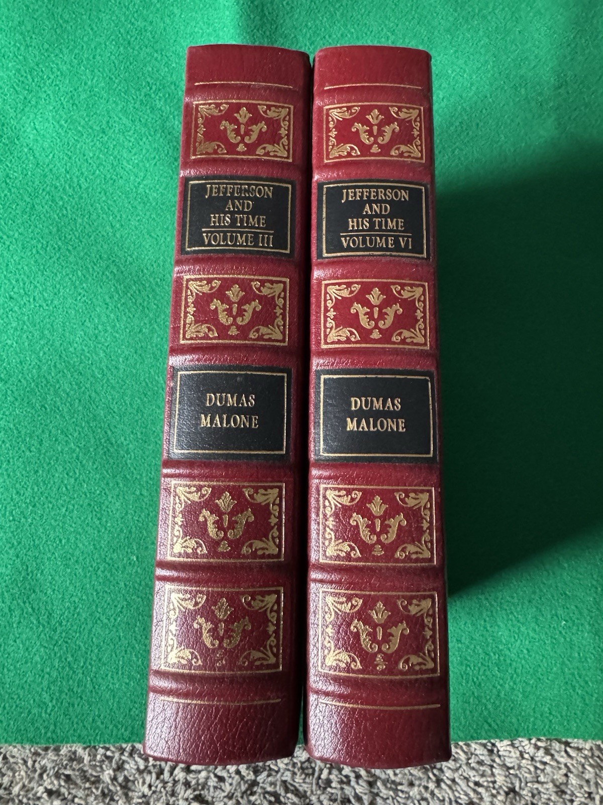 jefferson and his time dumas malone vol 3 and 4 Collectors Edition Leather