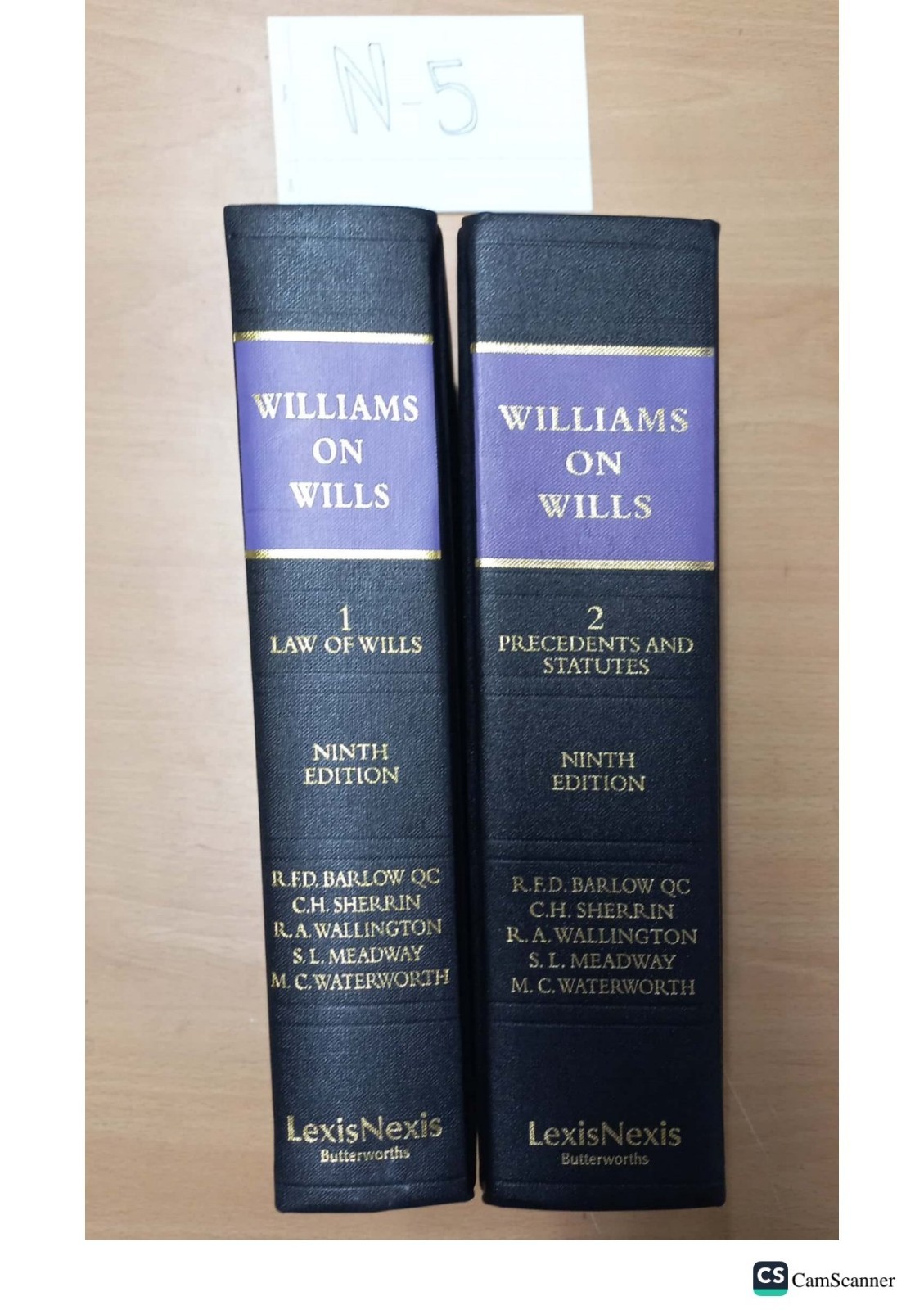 Williams on Wills 9th Ed volume 1 and 2 by Barlow And Sherrin