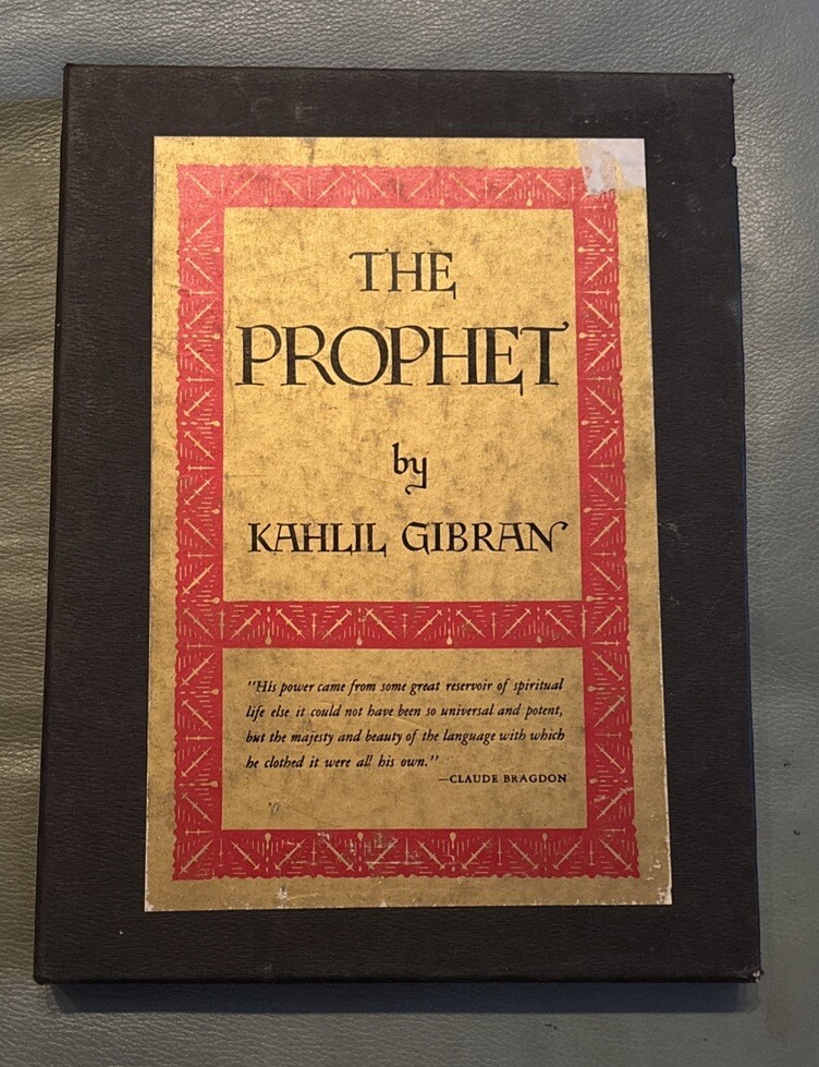 The Prophet by Kahlil Gibran (1971, Fifteenth Printing, Hardcover, w/slipcase)