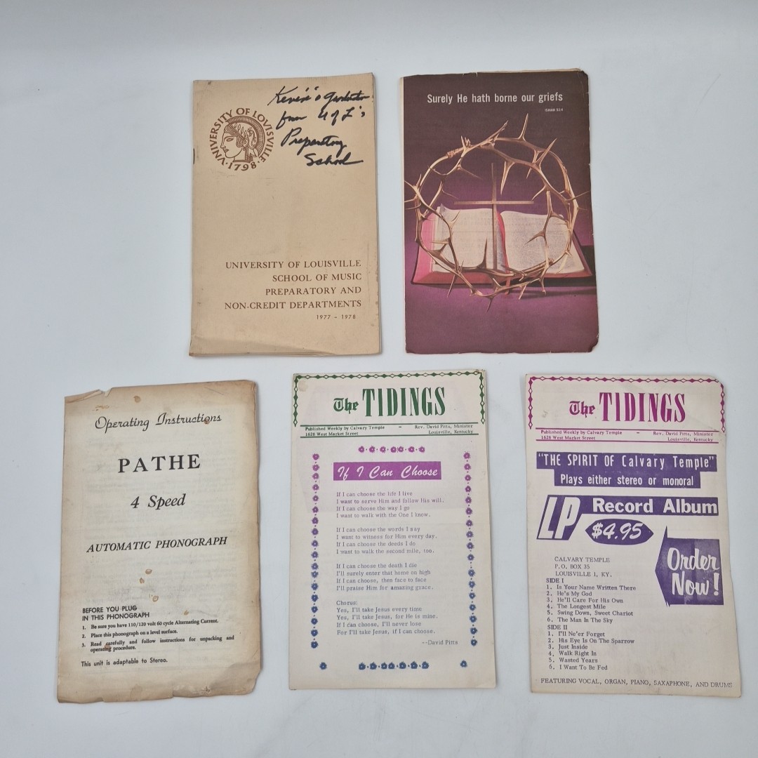 VTG 70s Gospel Music Hymn Song Book Programs Convention Assorted KY FL Religous