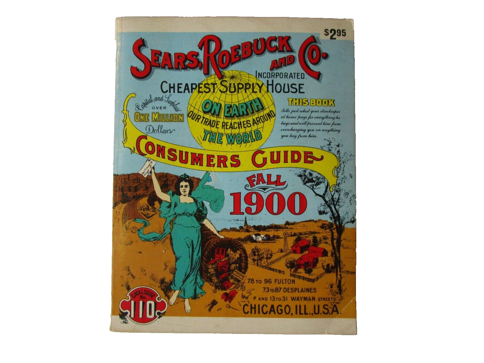 Fall 1900 Sears Roebuck and Co Consumers Guide Book Vintage 1970