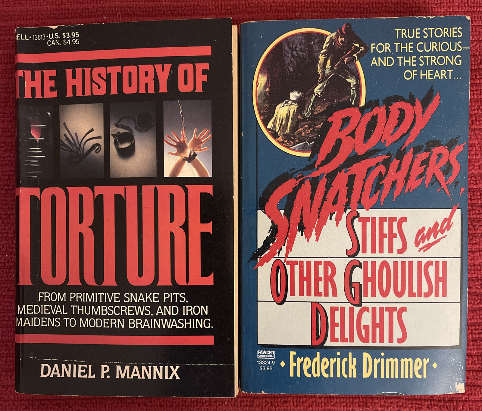 HISTORY OF TORTURE 1983 & BODY SNATCHERS, Stiff & Others…1987 Unread/Worn Covers