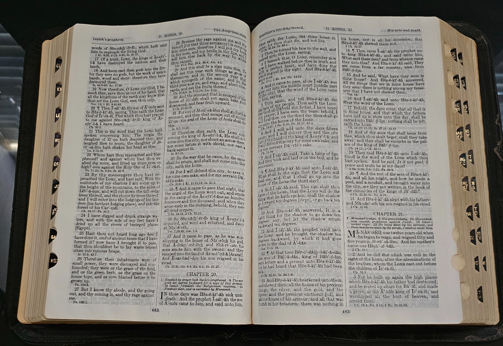 New Analytical Indexed Edition John Dickson Bible Morocco Leather KJV