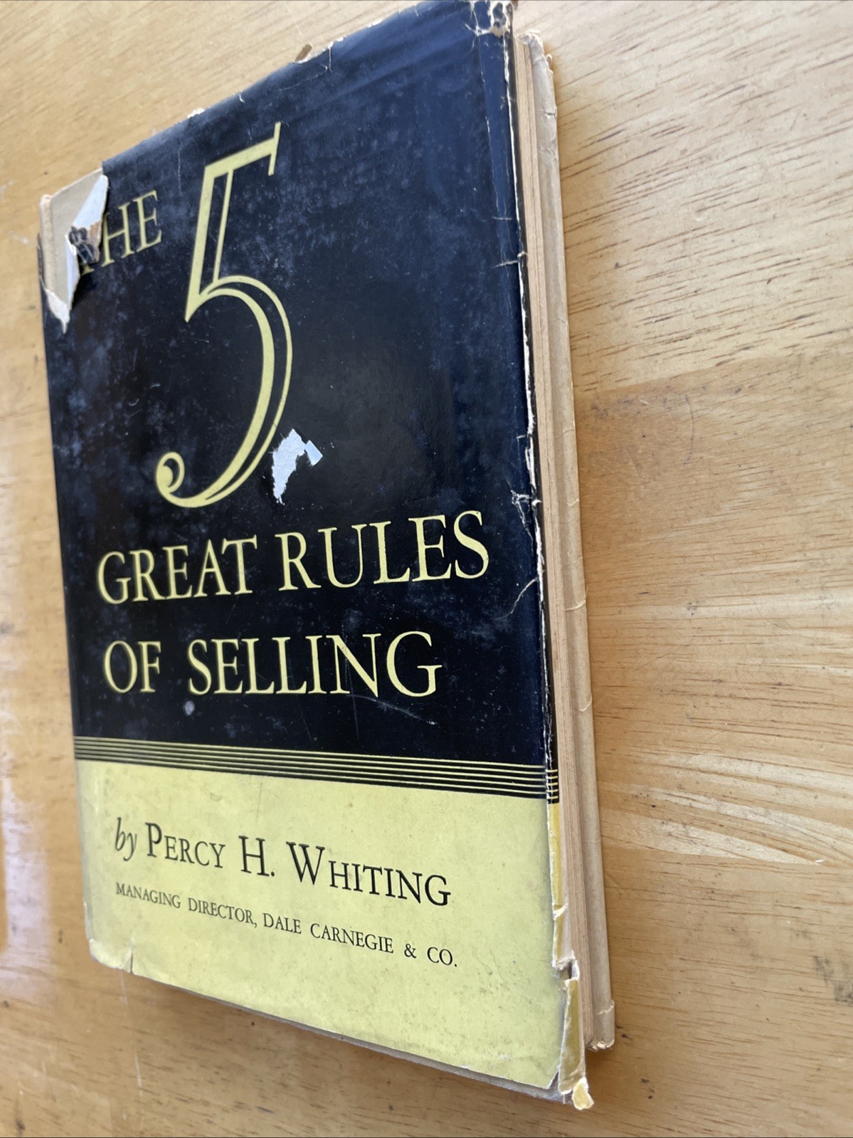 The 5 Great Rules Of Selling By Percy Whiting – Hardcover Dust Jacket – 1947