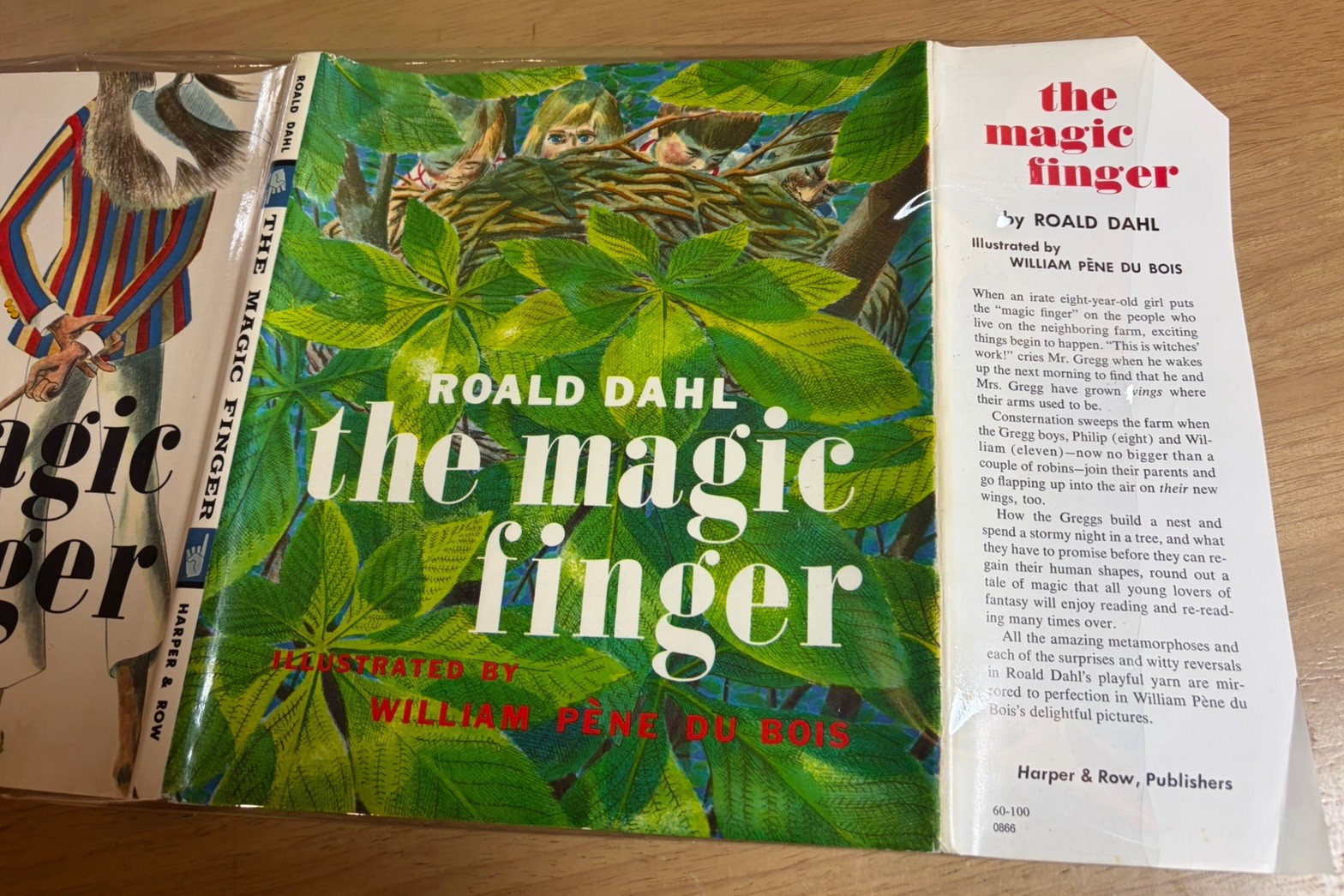 1966 Roald Dahl The Magic Finger Early / 1st? US Edition & Printing Harper & Row