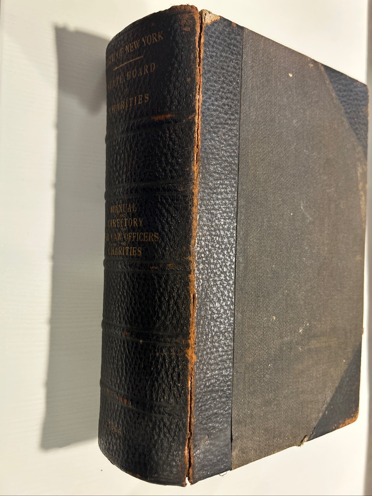 State Of NY Manual & Directory Of Poor Law Officers & Charities