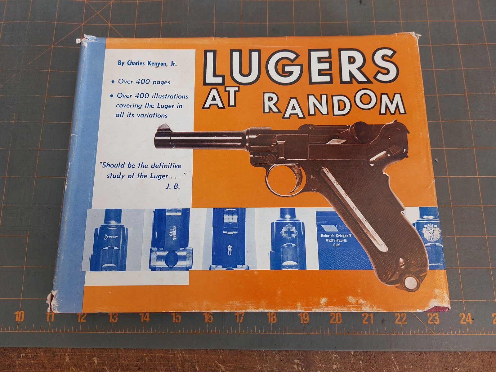 Lugers At Random HCDJ Charles Kenyon Handgun First Edition 1st Printing 1969