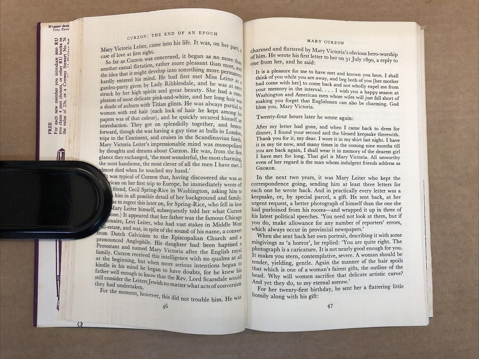 CURZON – Leonard Mosley – Hardback / Dust Jacket – 1961 1st Edition