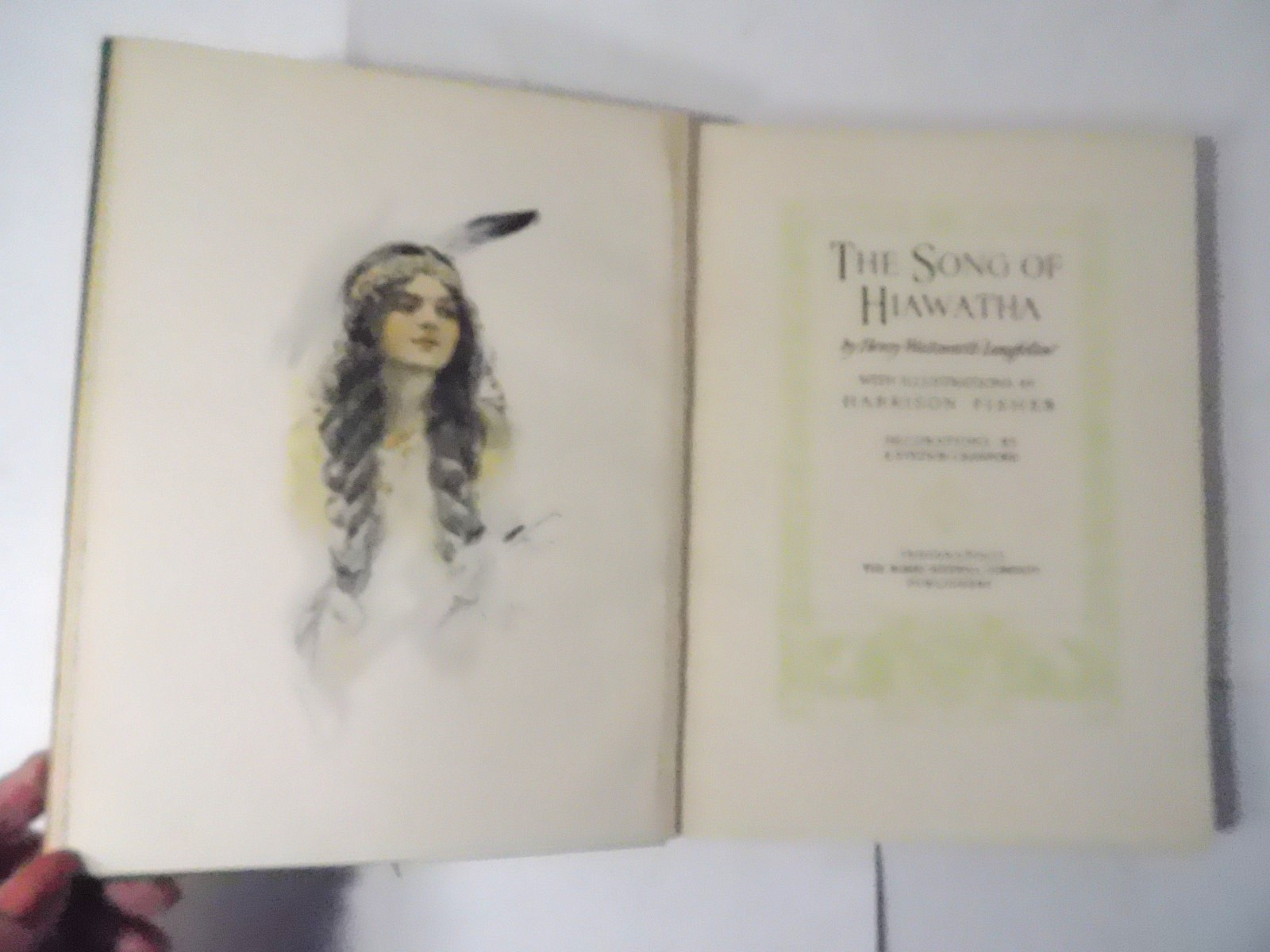 1906 The Song of HIAWATHA-Henry W .Longfellow/Harrison Fisher Illustrated