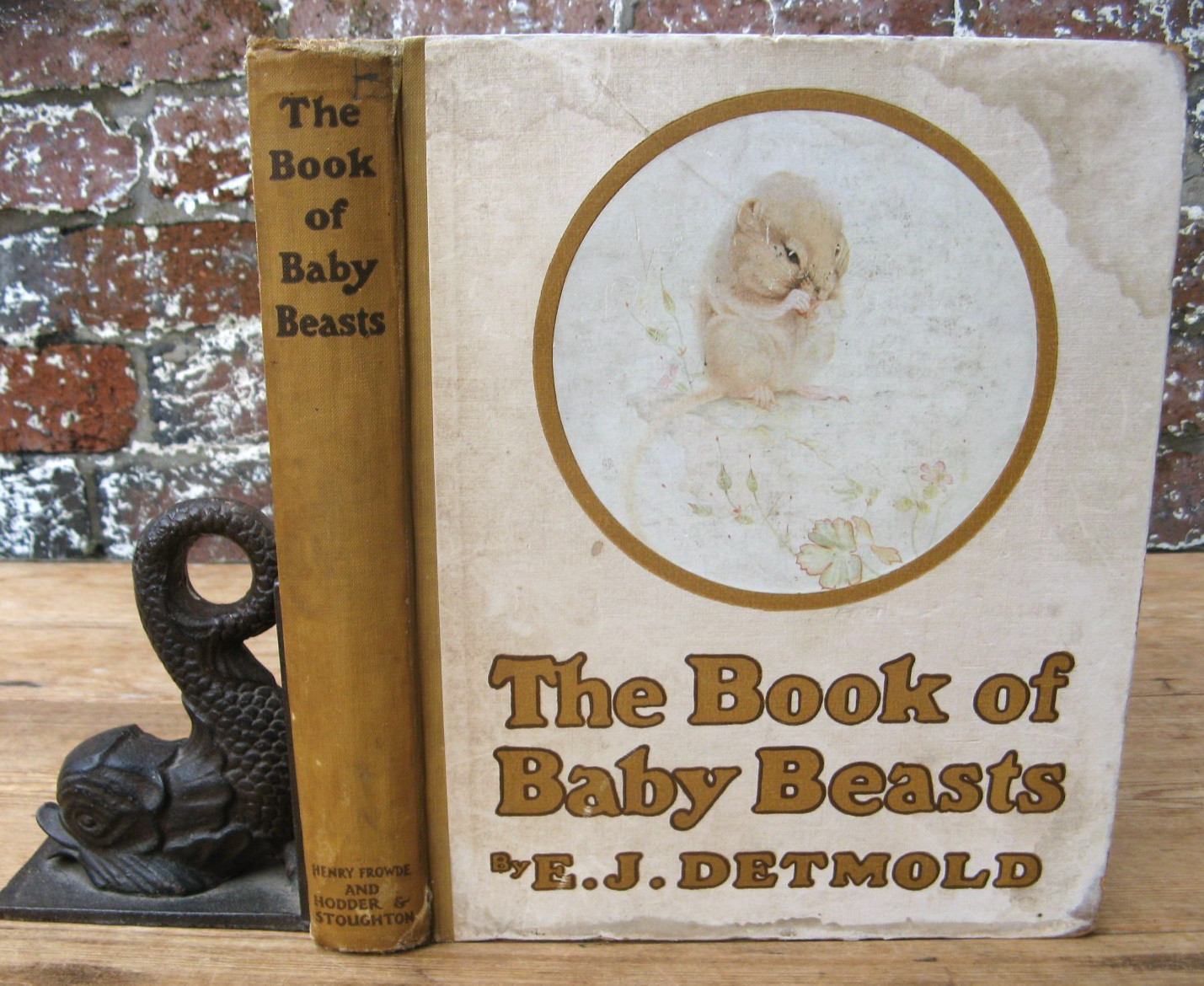 1911 The Book of Baby Beasts- Detmold SIGNED 1st Edition