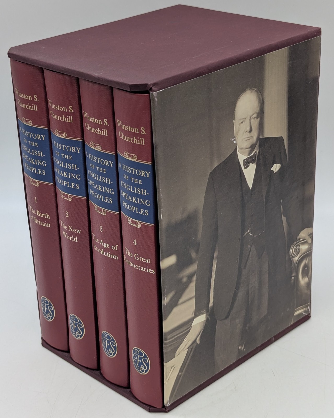 Folio Society A History of the English Speaking Peoples Winston Churchill 4 Vol
