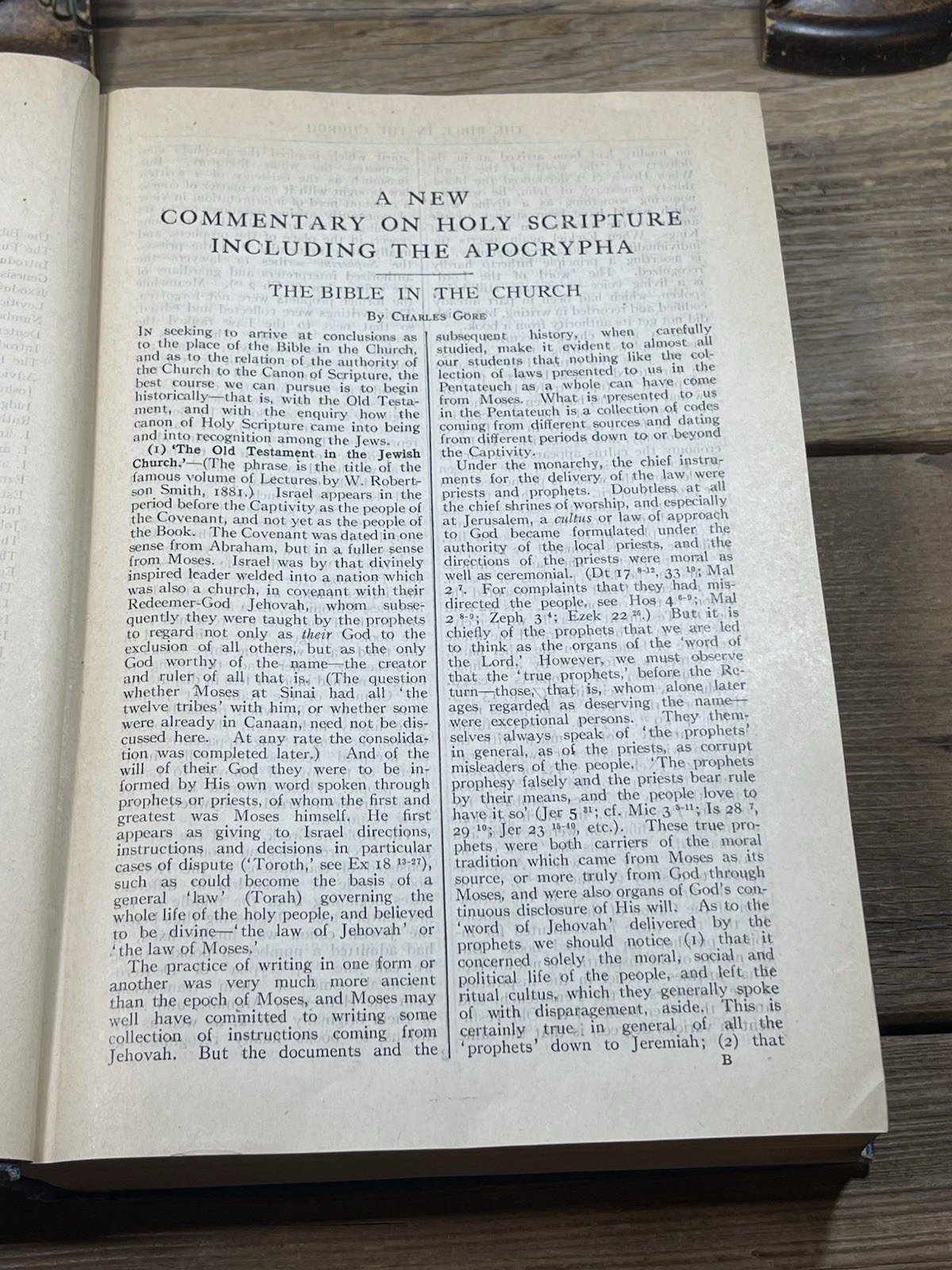 New Commentary on Holy Scripture Including the Apocrypha 1928 2 ND Print