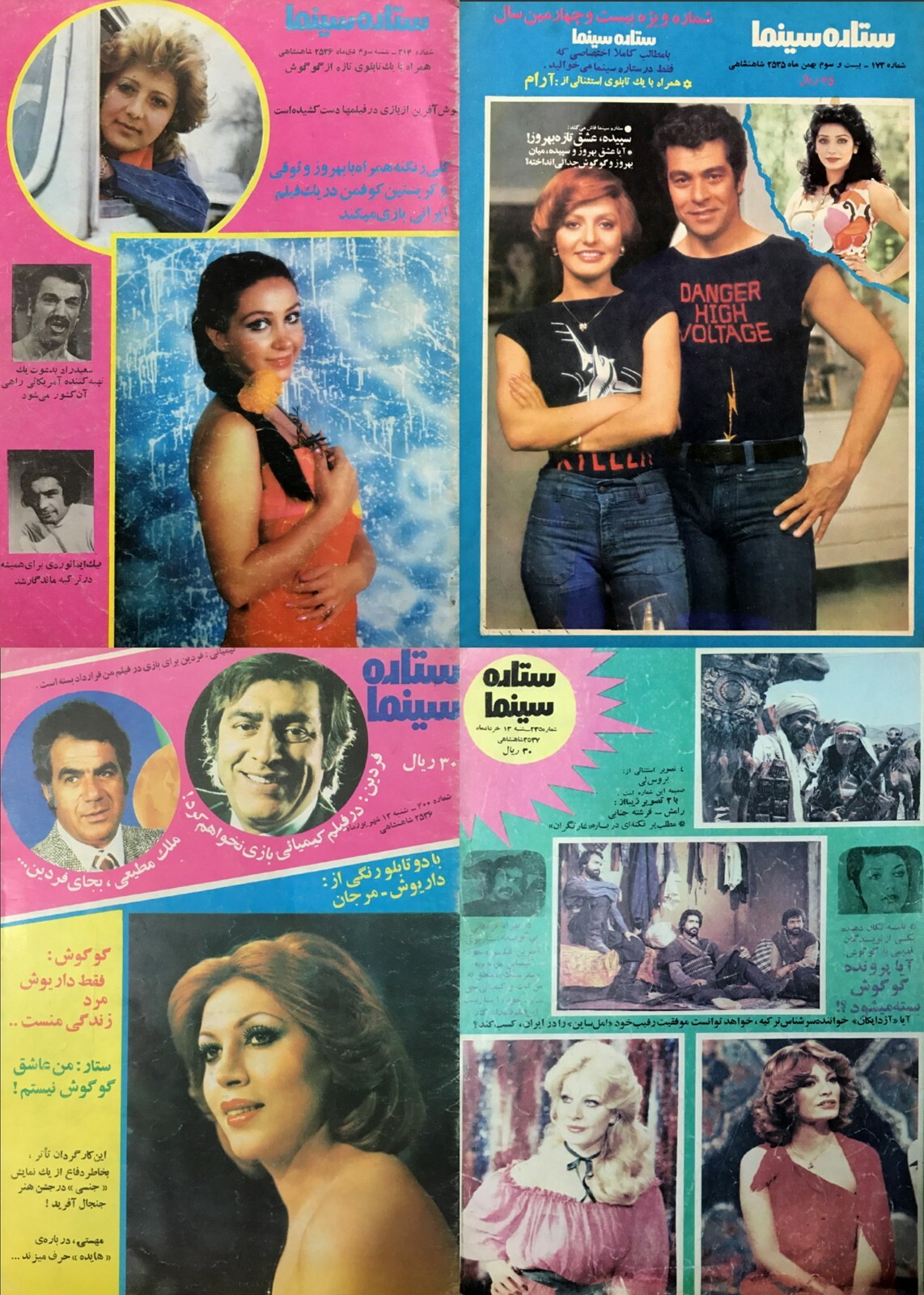 100 Old Issues Cinema Star ????? ????? Persian Film Magazines (1967-1978) on DVD