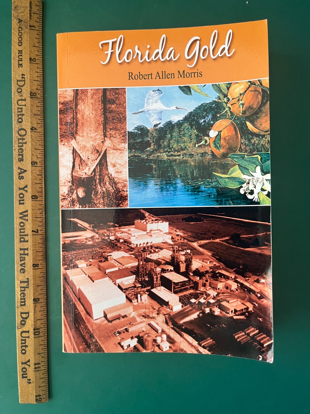 FLORIDA FL GOLD Soft Cover Book SIGNED by the Author MORRIS Citrus Orange Juice