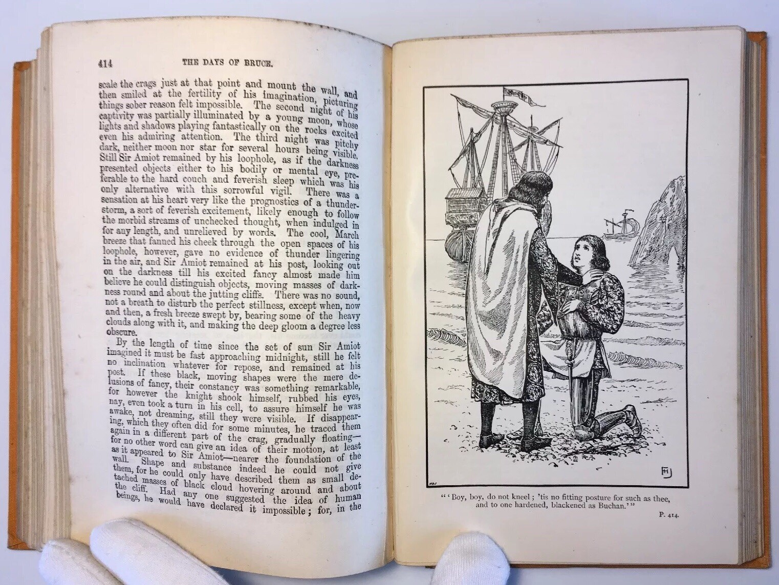 The Days Of Bruce, A Story From Scottish History, Grace Aguilar, Illustrated
