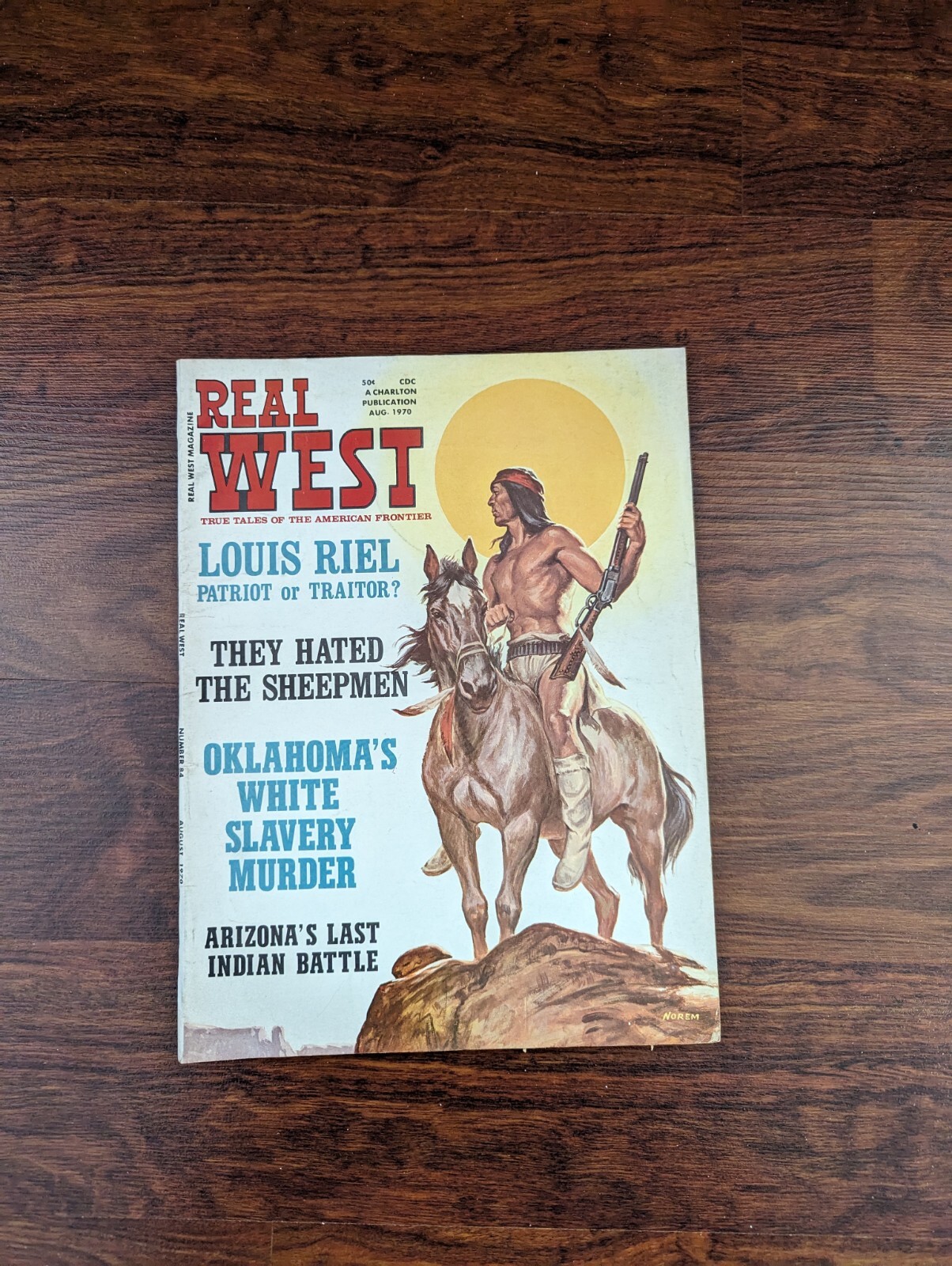 NEAT VINTAGE Aug. 1970 REAL WEST MAGAZINE TRUE TALES OF THE AMERICAN FRONTIER