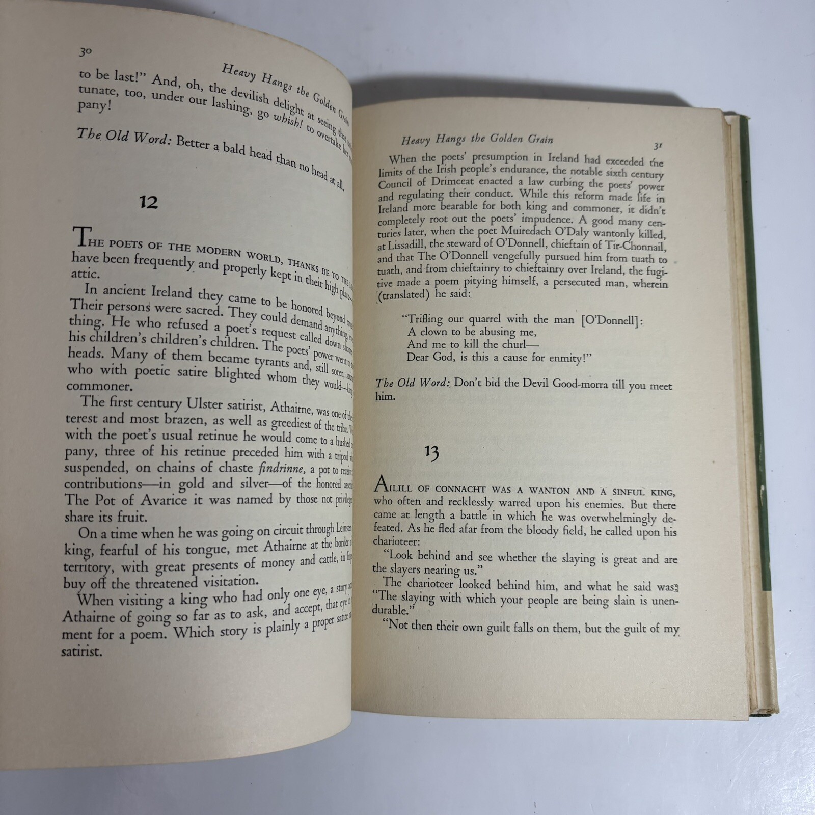 Heavy Hangs The Golden Grain, by Seumas MacManus, 1950 HC DJ, 1st printing B3