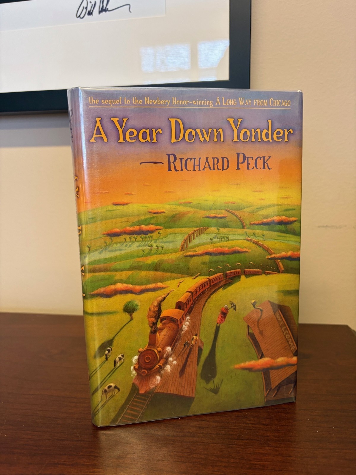 A Year Down Yonder Richard Peck 1st Edition/Printing 2000 Newberry Award SIGNED!