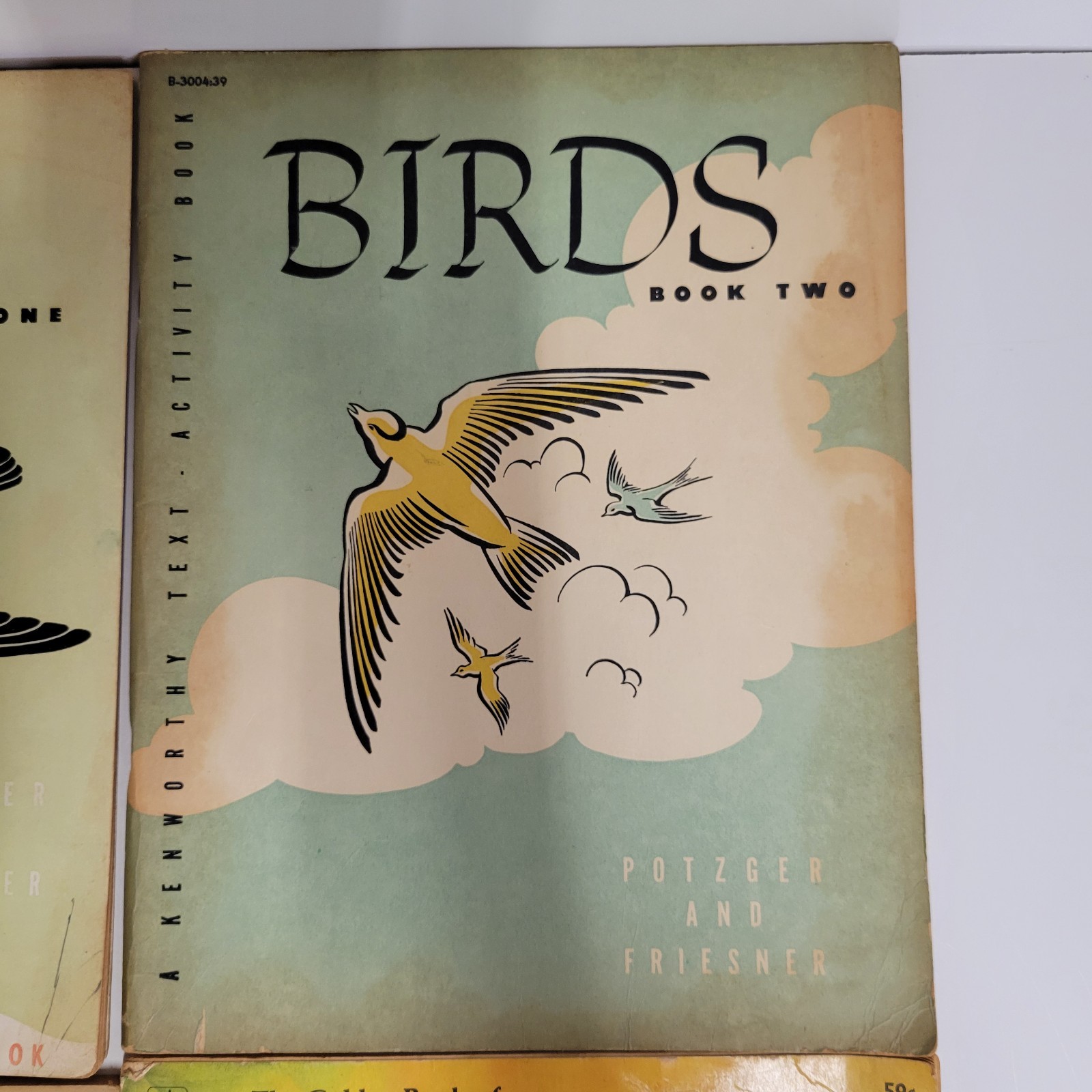 VTG Lot Of 4 Birds Activity Books 1, 2, 3 1938 1954 & Golden Book Of Bird Stamps