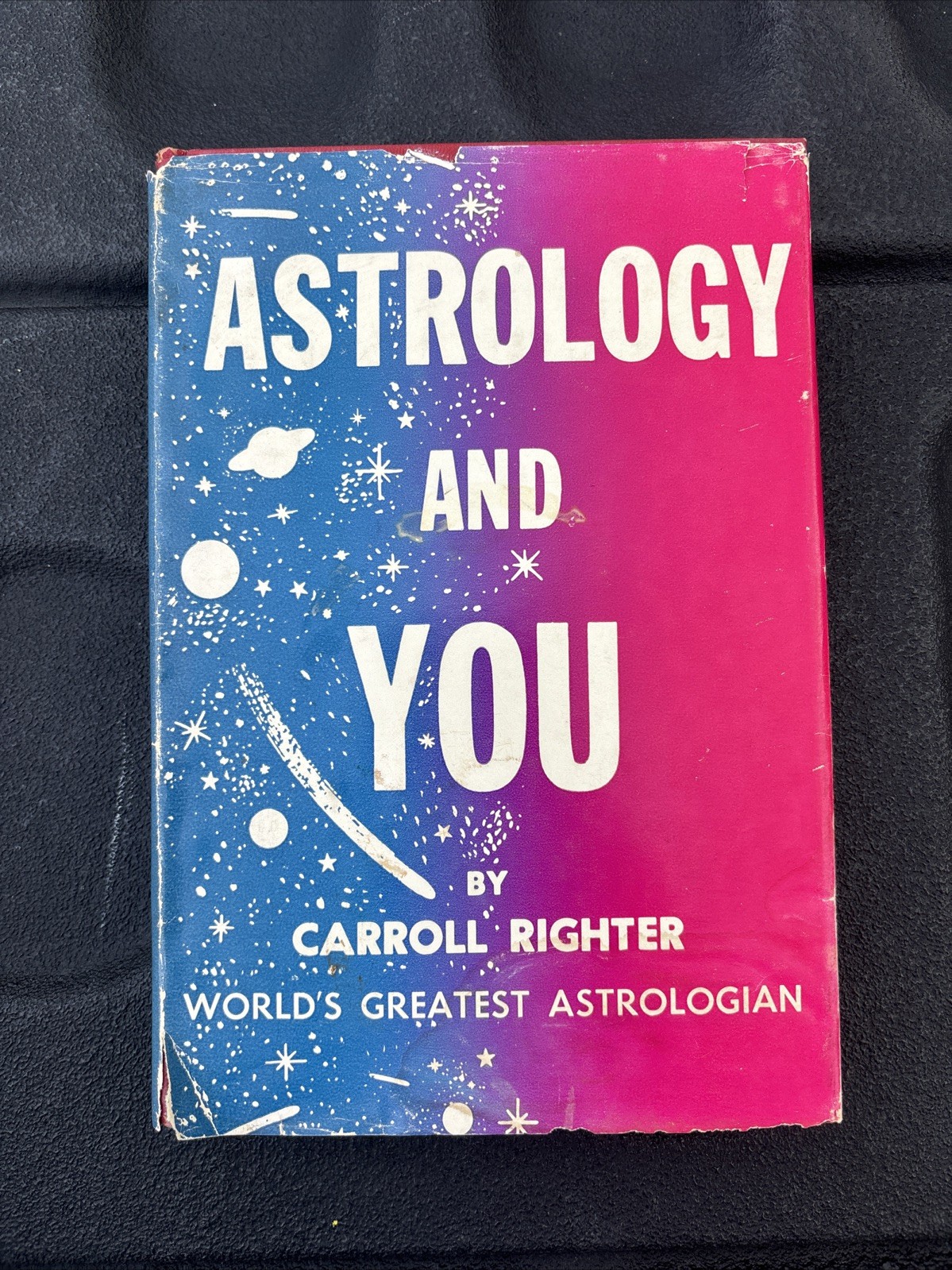 Book Astrology and You Carroll Righter 1956 First Edition Dust Jacket
