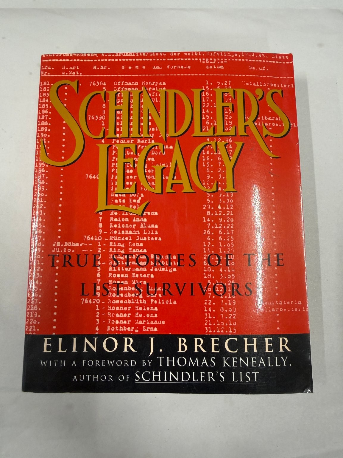 Schindler’s Legacy Elinor J. Brecher 1994 Holocaust History Illustrated WWII