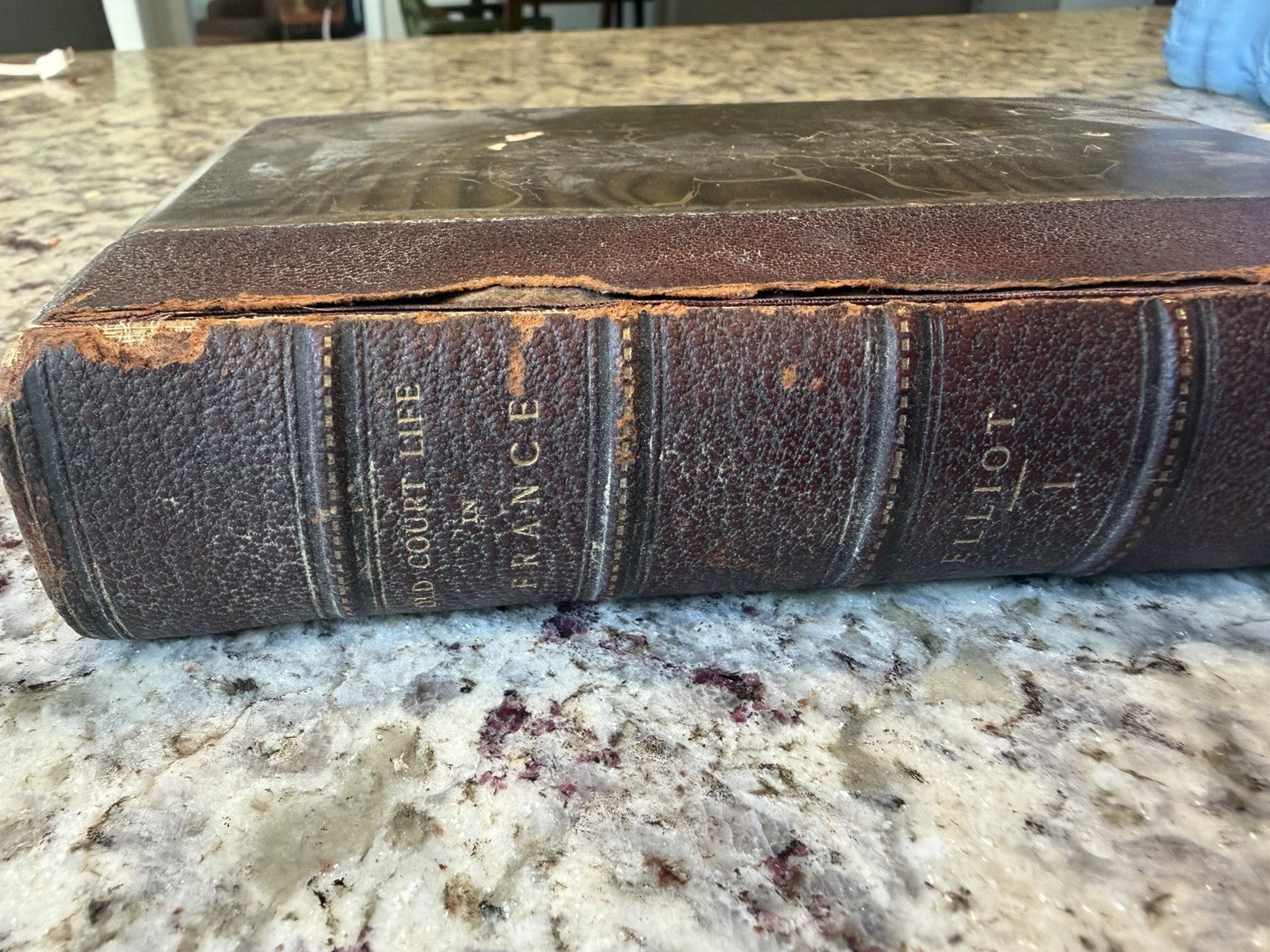 1893 Edition Old Court Life In France By Frances Elliot- NEEDS REPAIR