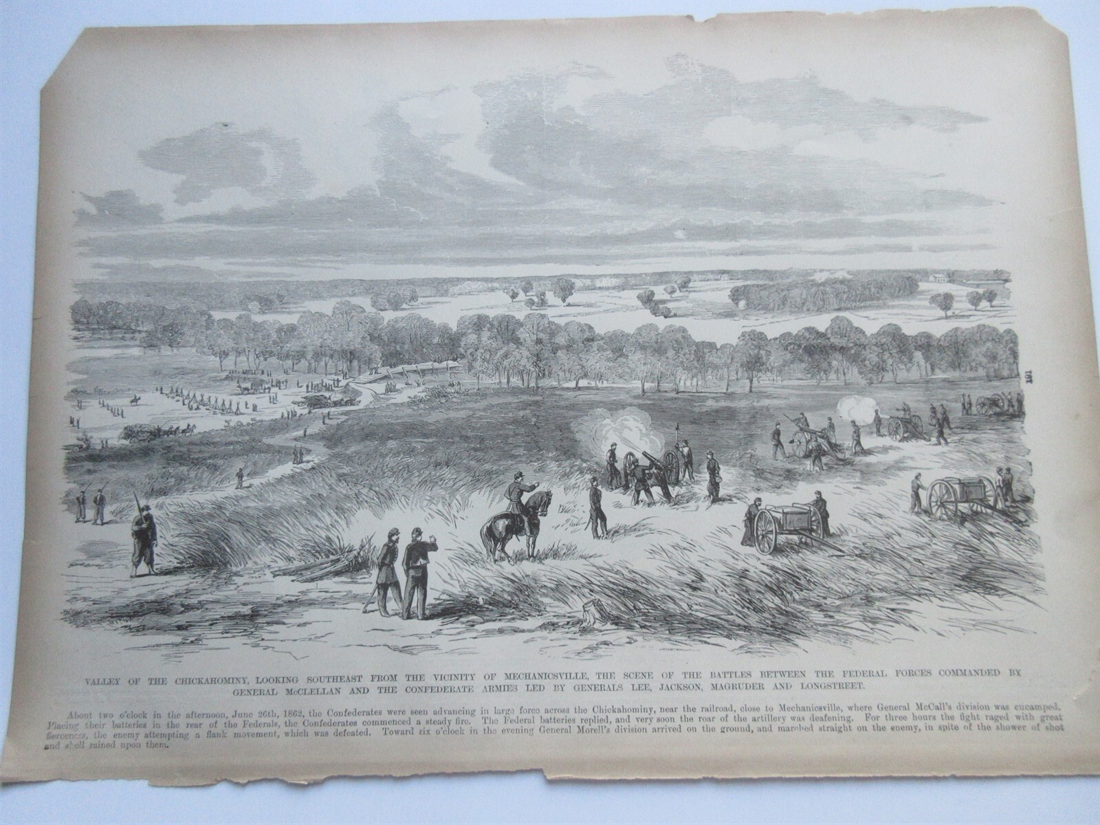 Frank Leslie’s Illustrated Civil War – Camp Princeton VA New Jersey Brigade