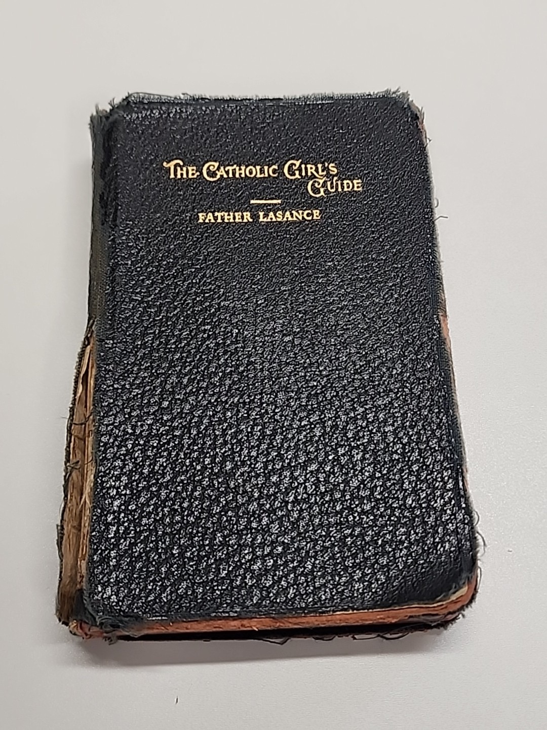 1906 THE CATHOLIC GIRL’S GUIDE Rev Francis Lasance Benzinger Brothers LEATHER
