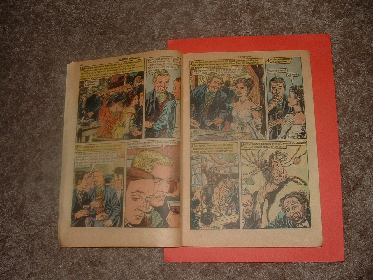 1960 Classics Illustrated 159 The Octopus 1st Print HRN 159 Solid VG- Fast Ship