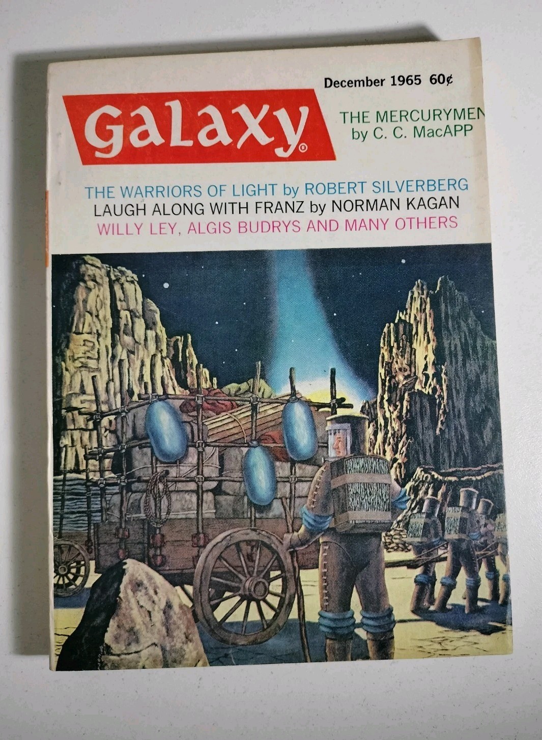 Galaxy Magazine December 1965 Harlan Ellison Silverberg Kagan Sci-Fi VG vintage