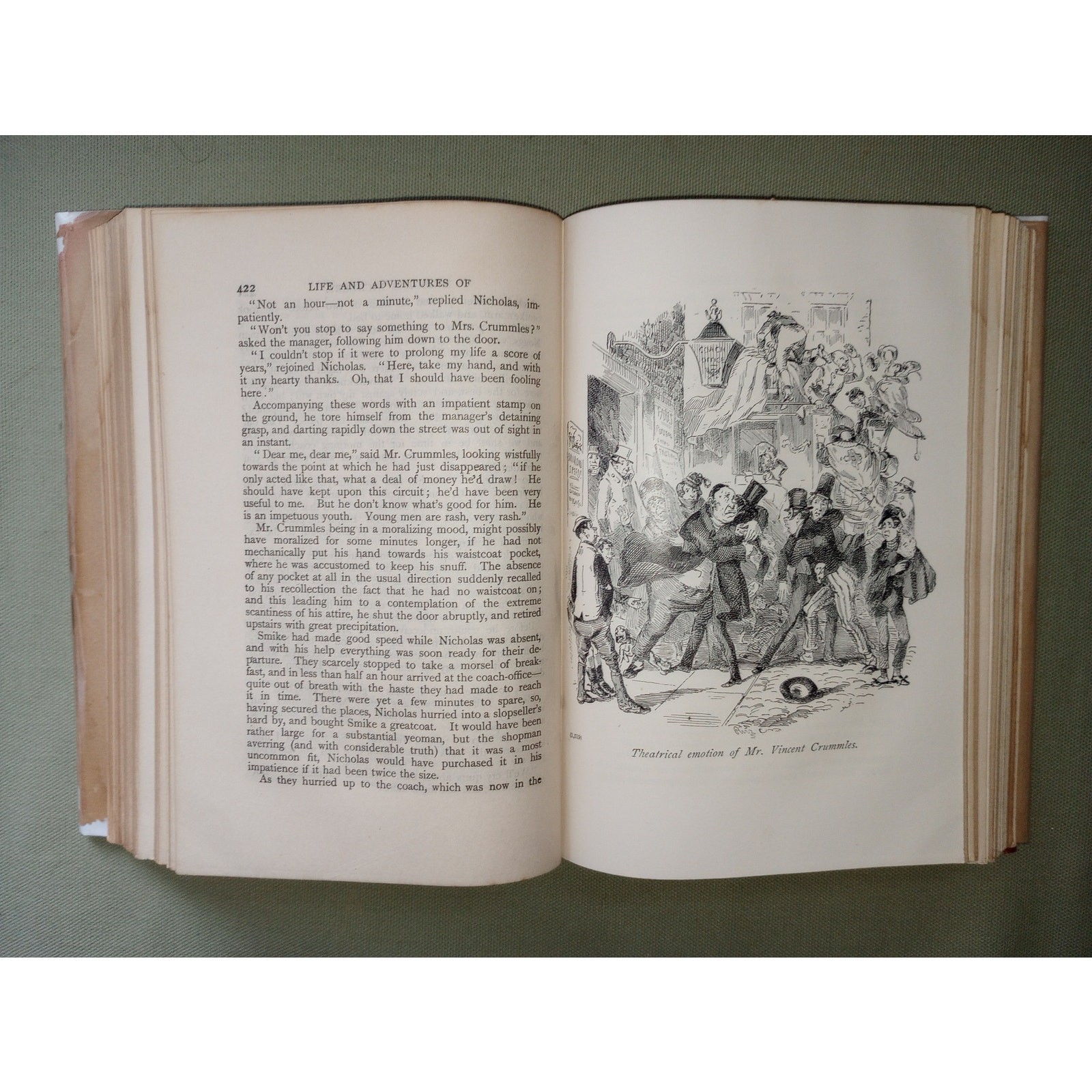 Antique Nicholas Nickleby Charles Dickens Illustrated Claud Lovat Fraser Art DJ