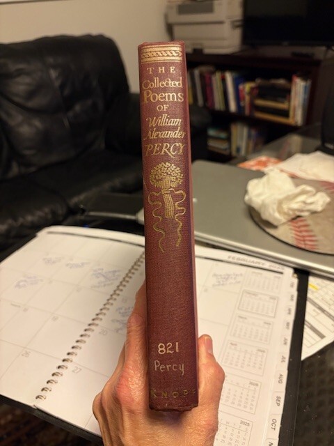 *THE COLLECTED POEMS OF WILLIAM ALEXANDER PERCY* HC/1st Edition STATED VG 1943