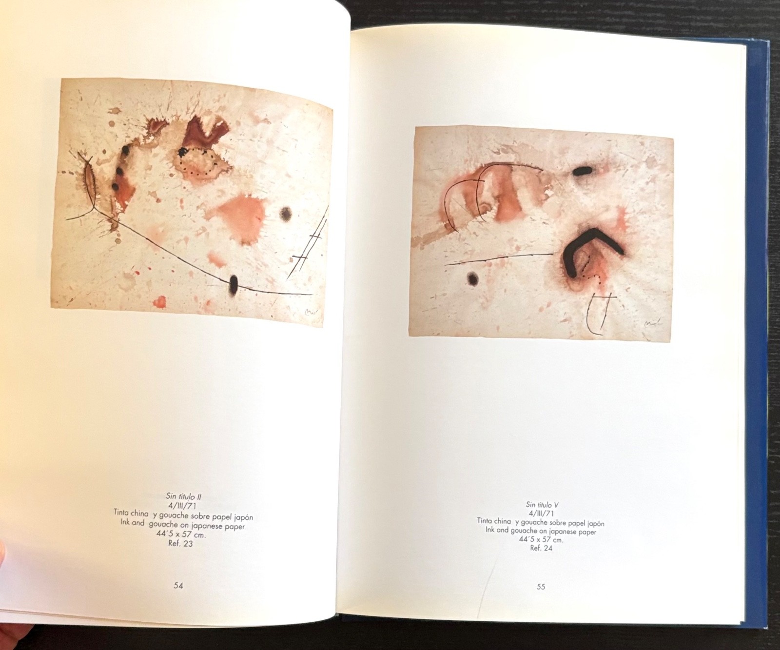 JOAN MIRO: WORKS ON PAPER 1960’S- 1970 – 1ST ED. – 1993 – SPANISH/ENGLISH – DJ.