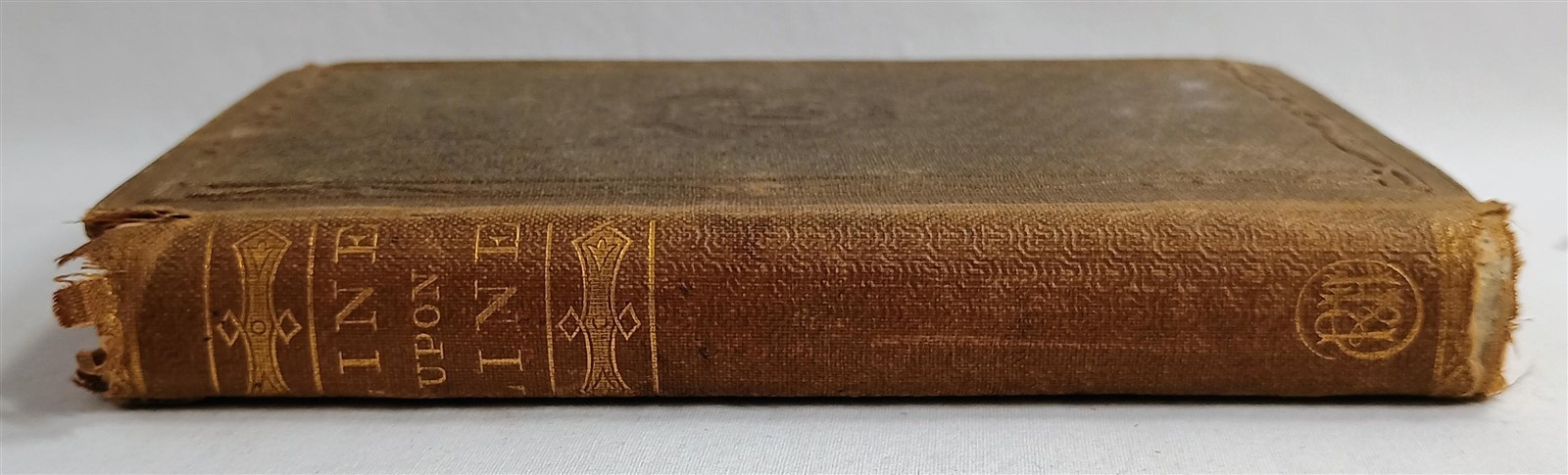 Line Upon Line Second Series Earliest Religious Instruction 1868 Antique Book