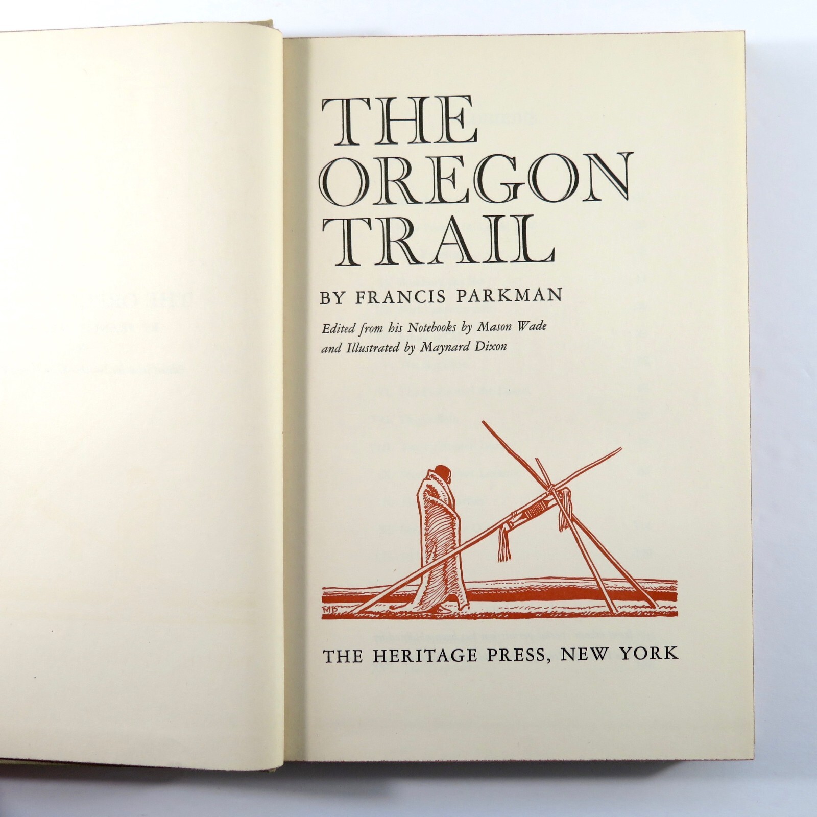 The Oregon Trail Francis Parkman Hardcover 1943 Heritage Press