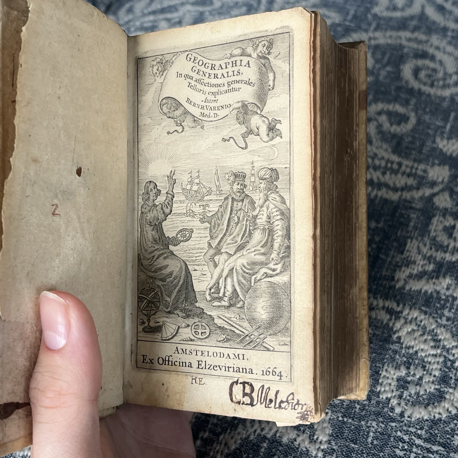 1664 Varenius Geographia Generalis Elzevier Amsterdam — 17th Century Science
