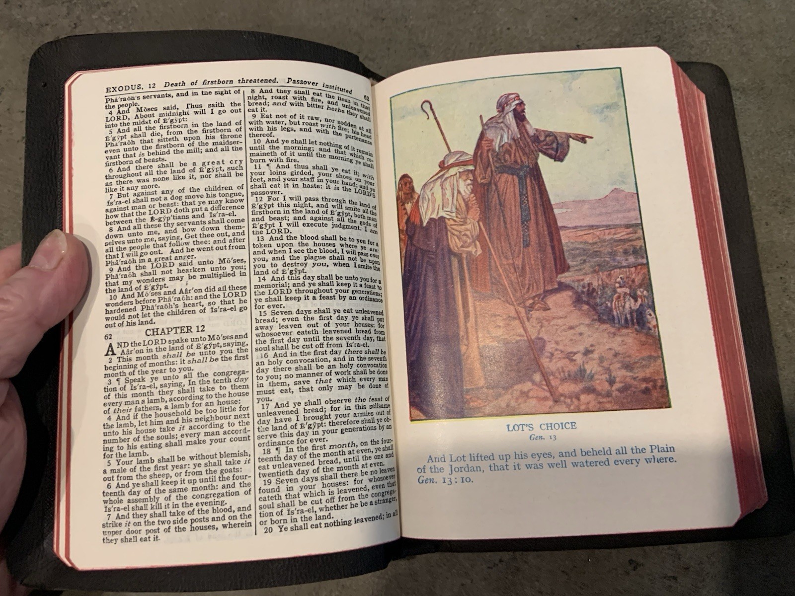 Antique Holy Bible With Helps Old & New Testament King James Version Holy Land
