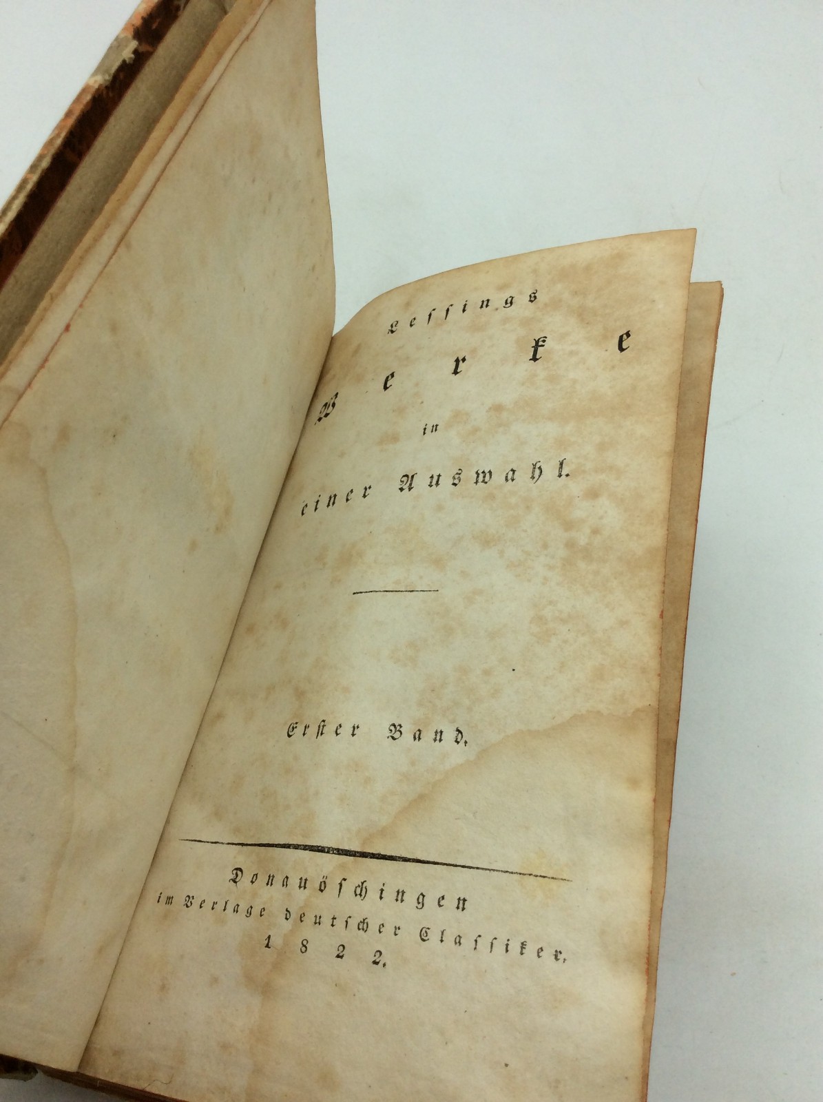 LESSINGS WERKE – Gotthold Lessing – 1822 – 8 vol – German – literary