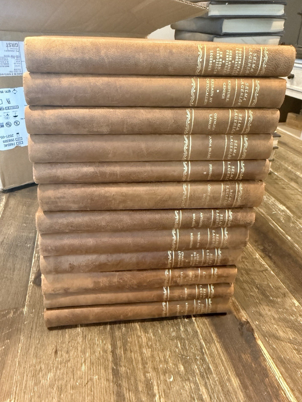 Selma Lagerlöf Complete 12 Volume Set 1948 Swedish Collected Works Alb. Bonniers