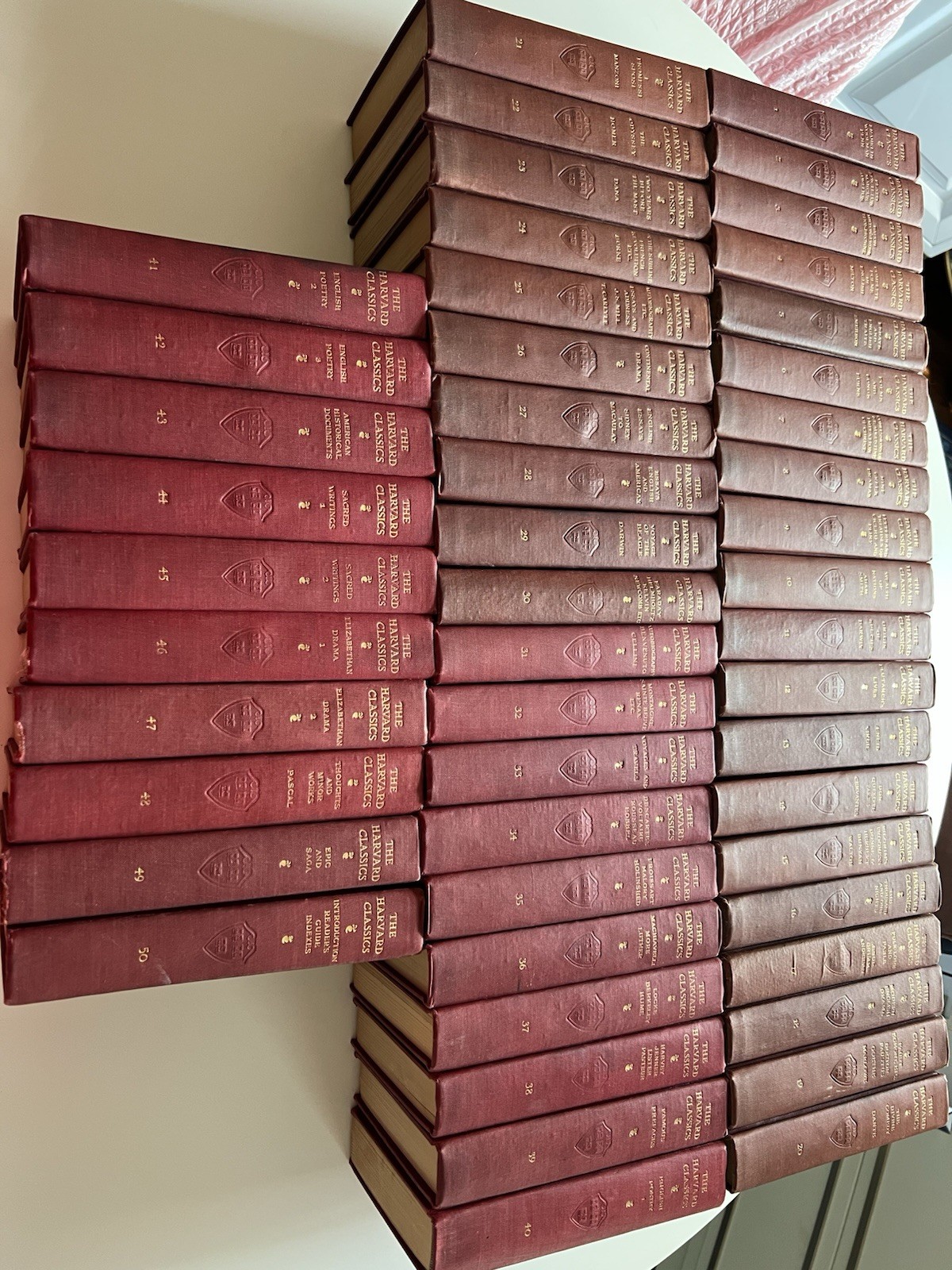 P F Collier & Son Harvard Classics Illustrated Hardcover Set, Franklin, Penn