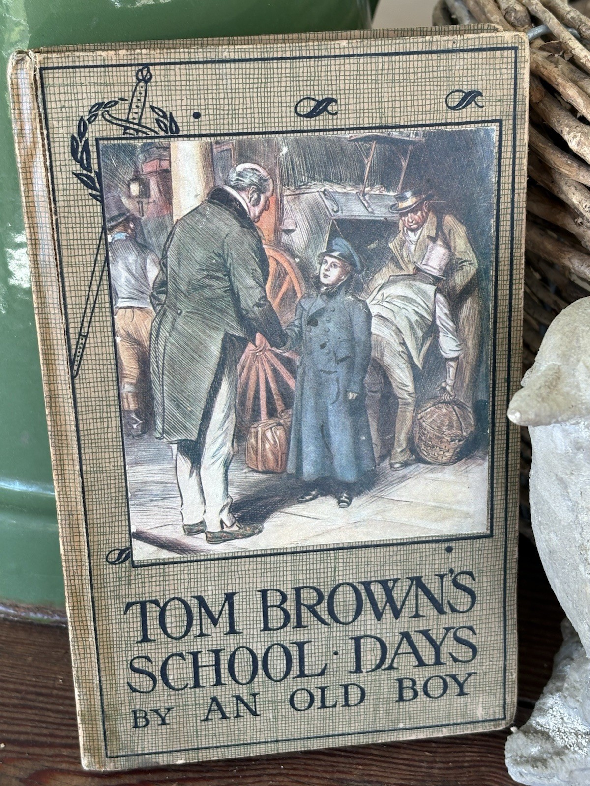 Antique Book Tom Brown’s School Days Herbert Strangs Library Hodder Stoughton