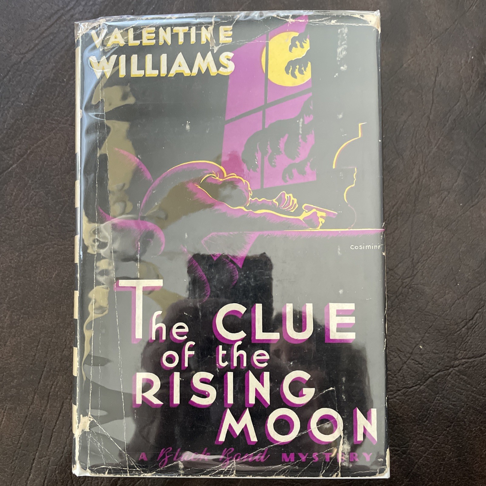 The Clue of the Rising Moon by Valentine Williams, HCDJ First Edition, (1935)